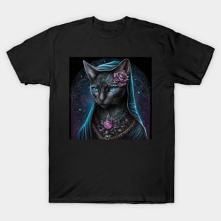 Gothic Beauty Abyssinian Cat T-Shirt